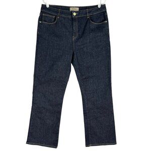 MOS MOSH Women's Stretch Straight Leg 5-Pocket Mid Rise Blue Denim Jeans Size 32